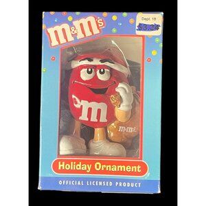Kurt Adler Red M&M Christmas Holiday Ornament